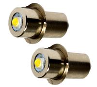 hqrp Lampadina LED Alta Potenza 3W 150 lm per Ryobi, Ridgid, Uno + Torcia – Confezione da 2