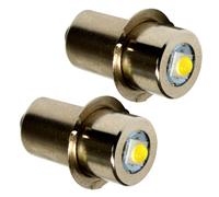 2-Pack Alta Potenza Lampadina 3W LED per Makita BML185 ML140-ML143 ML184 Torcia