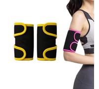 2 Pack Arm Toning,Sweat-Arm Trimmers Bands,Adjustable Arm Training Sleeves,3x Speed Dual Pressure Protection Shape Arm Curves for Men and Women (Yellow)