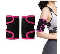2 Pack Arm Toning,Sweat-Arm Trimmers Bands,Adjustable Arm Training Sleeves,3x Speed Dual Pressure Protection Shape Arm Curves for Men and Women (Pink)
