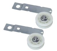hqrp Puleggia folle per asciugatrice W10837240 con supporto di montaggio 2 pezzi