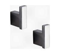 2 Pack Bathroom Towel Hooks in Polished Chrome - Durable Wall Mounted Robe Hooks and Towel Holder for Use in Bathroom, Kitchen, Bedroom, or Hotel