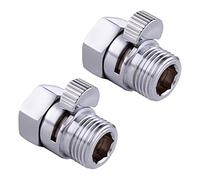 2 Pack Brass Shut Off Controllo del flusso acqua della doccia con regolatore G1 a maniglia