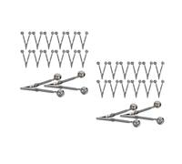 2 Pack Campanelli Da Pesca in Ferro Allarme Dell'esca Di Pesce Per Canne