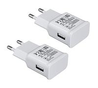 2 Pack Caricabatterie USB 2A Adaptive Fast Charging Plug Compatibile con Samsung Galaxy S20 S10 S6 S7 S8 S9/Edge/Plus/Active, Note 5 8 per iPhone 11 Pro/X, Sostituzione Caricabatterie Rapido Originale