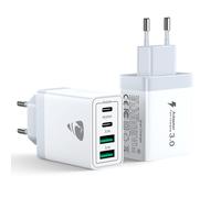 2 Pack Caricatore USB C,40W 4Porte Presa USB Multipla Spina USB Ricarica,Muro Ca