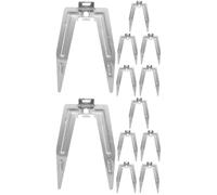 2 Pack Carne Pollo Arrosto Forchetta Griglia Per Spiedini Barbecue Grigliare