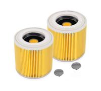 2 Pack Cartridge Filter for Wd3 Premium Wd2 Wd3 Wd3p Wd3 Mv2 Mv3 Filter Wd3 Replacement Filter for Krcher Vacuum Cleaner 6.414-552.0/64145527431208307