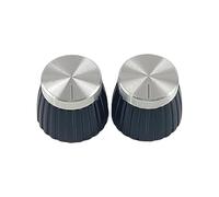 2 Pack Chitarra Potenziometro Bottoni Antiscivolo Grip Superfici Ergonomiche Volumi Regolatori Per Musicisti Professionisti Alluminio Plastica Tuning Cap Adatto