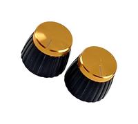 2 Pack Chitarra Potenziometro Bottoni Antiscivolo Grip Superfici Ergonomiche Volumi Regolatori Per Musicisti Professionisti Installazione Rapida Set di Pomelli Per Chitarra