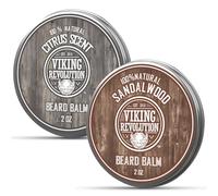 2 pack citrus/sandalwood balm with round logo sticker