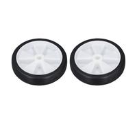 2 - Pack Compressor Wheels 6 Inch | Sturdy Plastic Rubber Casters for Smooth Movement | Universal Replacement Wheels for Workshop/Garage/Job Site