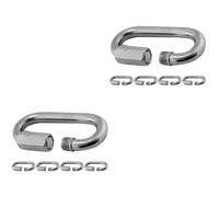 2 Pack Connettore Catena Maglie Rapide in Acciaio Inossidabile Per Campeggio