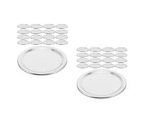 2 Pack Coperchi Barattoli in Banda Stagnata Conserve Bocca Larga