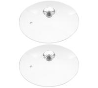 2 Pack Coperchio Wok in Cupola Rotonda Del Microonde Temperato