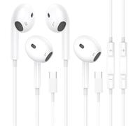 2 Pack Cuffie USB C per iPhone 17/16/15,Hi-Fi Stereo Auricolari con Filo USB C on Microfono, Controllo del Volume e Suono Puro Compatibile per Samsung Galaxy S25/S24/S23/S22 A53 A33,Huawei P70/60/50