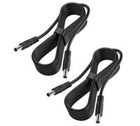 2-Pack DC Power Cable Male to Male Power Adapter DC Extension Cord 5.5mm x 2.1mm,12v Power Extension Cable for Security Camera,LED Strip,5v 9v 24v 12 Volt Plug Supply Wire DC5521 Jack Cable 3FT 6FT