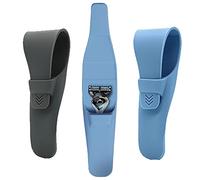 2-Pack di custodia in silicone per rasoio portatile, morbida custodia protettiva per rasoio, custodia protettiva impermeabile da viaggio (blu scuro+grigio scuro)