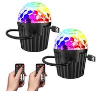 2-Pack Disco Light Portatile per Feste, Luce Stroboscopica RGB per DJ con5914