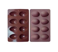2 Pack Easter Chocolate Candy Baking Mould Tray | Silicone Easter Egg Chocolate Mould For Treats, Cakes Cupcakes, Pastries, Desserts, Jelly Candies, Truffles, Bath Melts & Candles