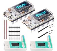 2 Pack ESP32 LoRa V3 Module Board - with 868MHz Antenna e SX1262 LoRa V3 Case Devices for Meshtastic AR Duino LoRawan IoT