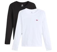 2 Pack Essential Ls Tee 2 Pack Tee White, 2 confezioni di tè bianco + &, M
