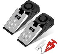 2 Pack Fermaporta Allarme 1 Pack Serratura portatile da Viaggio, Allarme di Arresto Della Porta del Cuneo