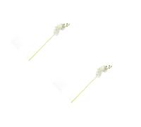 2 Pack Fiori Artificiali Finti Bianchi Mazzolino Finto Decorativi