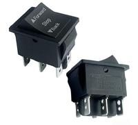 2-Pack Forward Reverse Rocker Switch 6V 12V 24V(Forward stop Reverse) | Supports 6V, 12V, 24V systems, forward-stop-backward mode, per ideal for electric ride-on toys