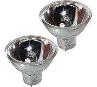 2-Pack HQRP 100W MR16 GZ6.35 Bi-Pin Lampada per Elmo VP-D100 ST-600 ST-800 K-100