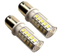 2-Pack HQRP 12V-24V Dc BA15d Doppio Contatto LED Bulbo Ricambio 1130 1176 1142