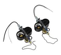 2-Pack HQRP 2-Light Presa Interruttore per Soffitto Ventola Pull Catena E26 E27