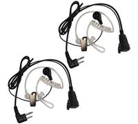 2-Pack HQRP 2Pin Hands Free Auricolare + Ptt Microfono per Motorola Radio
