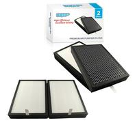 2-Pack HQRP 3 IN 1 Filtro Hepa Set Compatibile Con MA25 Purificatore D'Aria