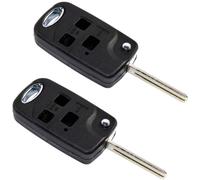 2-Pack HQRP 3 Ma Remoto Flip Pieghevole Chiave Fob Cover Custodia Senza Voce per