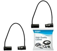 2-Pack HQRP 3-Pin XLR Femmina Maschio Cavo per Suono 302 552 633 688 788T