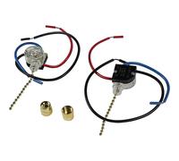 2-Pack HQRP 3-Way 3-Wire Interruttore per Soffitto Ventola Pull Catena Luce, Ul