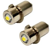 2-Pack HQRP 3W 6-24V Alto Luminosità Conversione Lampadina LED Potenza Strumento