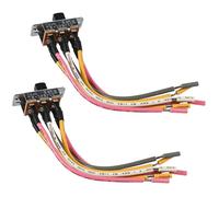 2-Pack HQRP 6-Pin Slide Inversa Interruttore per Hampton Bay Soffitto Fan, Ul