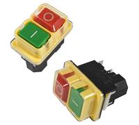2-Pack HQRP Acceso-Spento Elettromagnetico Interruttore 4Pin per Kedu KJD17B