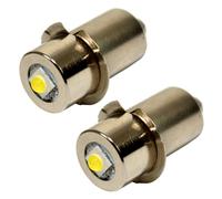 2-Pack HQRP Alto Luminosità Lampadina LED per Dewalt DW908-DW9023 Luminose