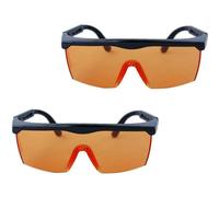 2-Pack HQRP Arancione Lenti Sicurezza Occhiali per Cura Rivestimento Paint&resin