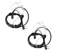 2-Pack HQRP Cuffie Ptt Gola Microfono Per Kenwood pro-Talk,pro-Power,Free-Talk