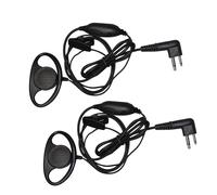 2-Pack HQRP D Forma Auricolare Cuffie Per Motorola CLS1413 CP200 MV21 SV22