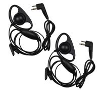 2-Pack HQRP D Forma Auricolare Cuffie Per Motorola ECP-100 PR-400 BPR-40 EP-450