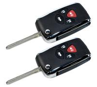 2-Pack HQRP Flip Chiave Fob Keyless Entry per Toyota Avalon Camry Venza Yaris