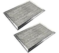 2-Pack HQRP Forno Cappuccio Alluminio Rete Grasso Filtro per Ge WB06X10654