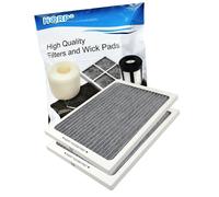 2-Pack HQRP Frigorifero Carbon-Activated Filtro Aria per Electrolux 242047801