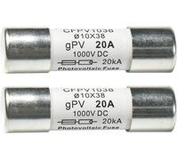 2-Pack HQRP Fusibile Fotovoltaico Veloce CFPV-1038 Tipo gPV 20A