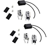 2-Pack HQRP Gamma Top Bruciatore Recipiente Kit per Amana FDU2482K FDU2492WW